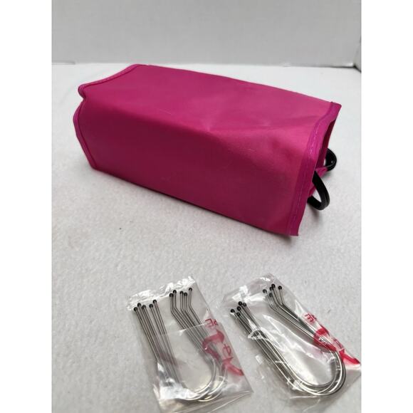 Revlon Travel Tourmaline Ionic Hair Hot Rollers Curlers Pink Storage Pouch EUC - Picture 4 of 10